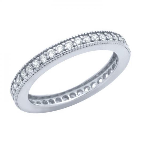 Inel argint 925 model verigheta cu pietre albe [1]